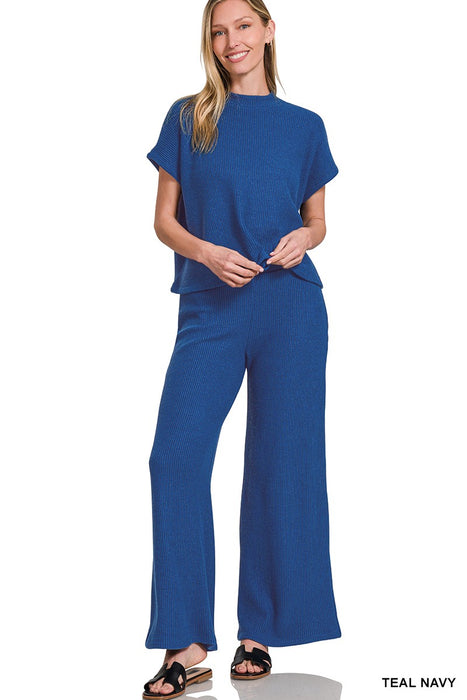 Living Leisurely Pant Set in Navy