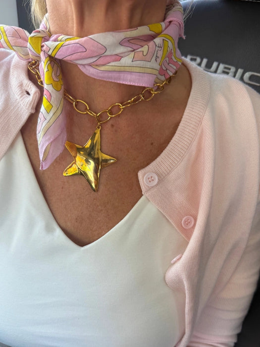 Chunky Star Chain-link Necklace