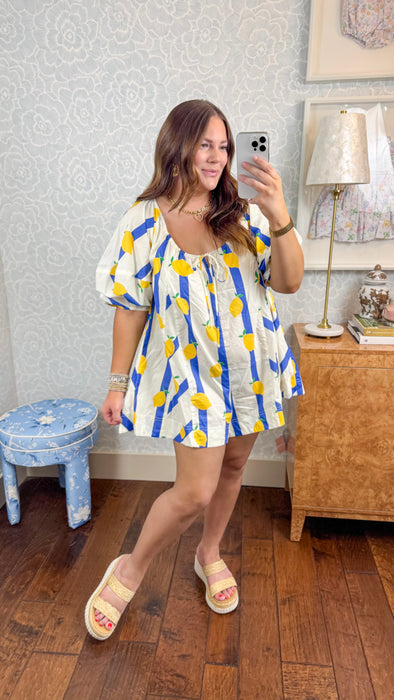 Stripe Lemon Romper