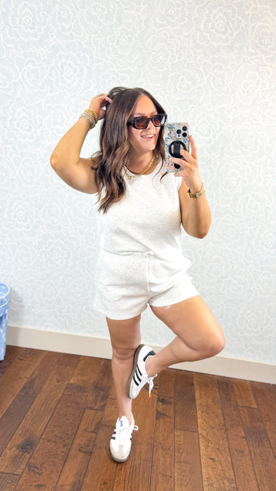 Varsity Grey Cloud Shorts