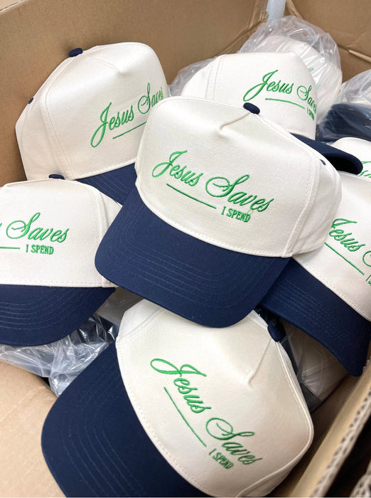 Embroidered Jesus Saves Trucker Hat
