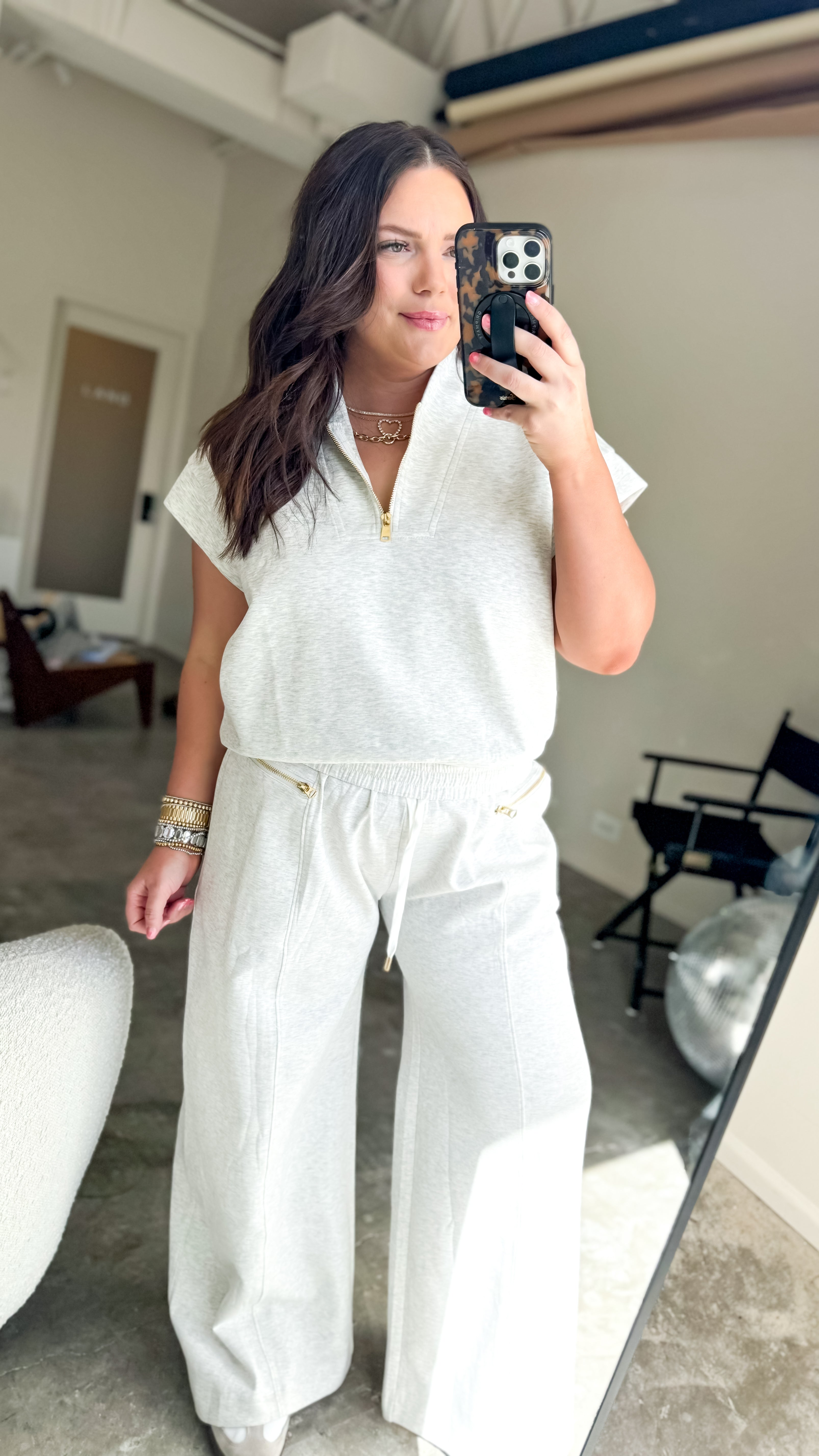 ★ PRENDA★ PRDA FRILL SKIRT WIDE PANTS HEATHER GRAY PRTVSS Pants — Shop Fufu's