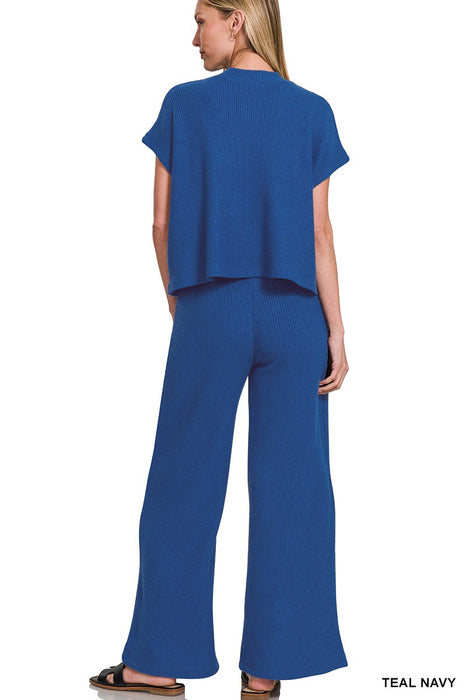 Living Leisurely Pant Set in Navy