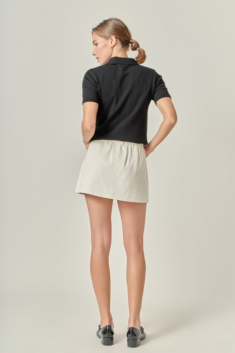 The Perfect Denim Skort in White