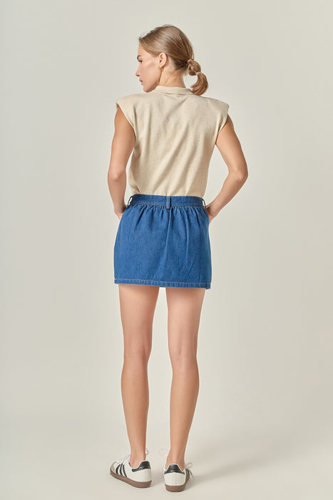 The Perfect Denim Skort