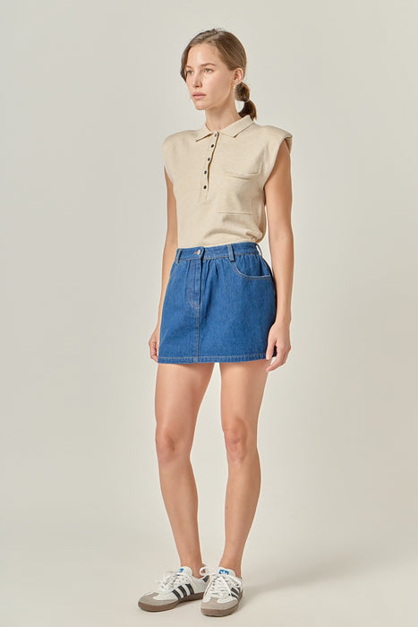 The Perfect Denim Skort
