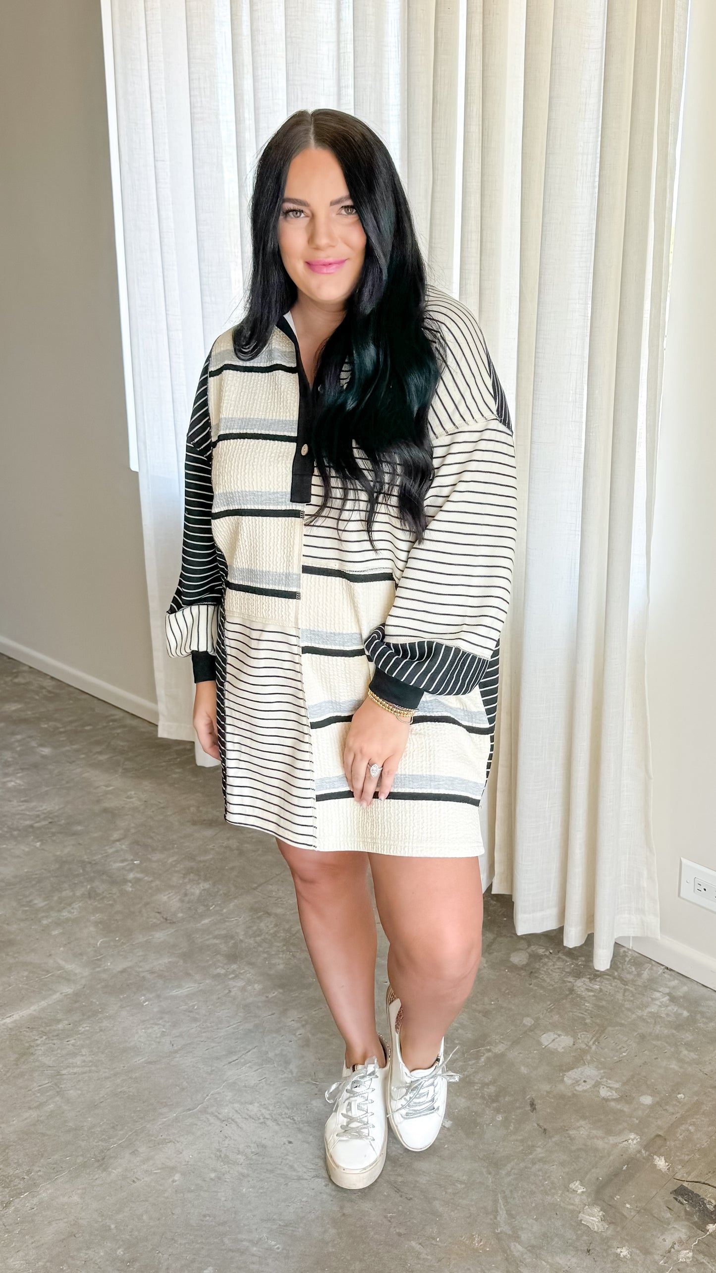 AMANDA'S FAVORITE CASUAL STRIPE DRESS