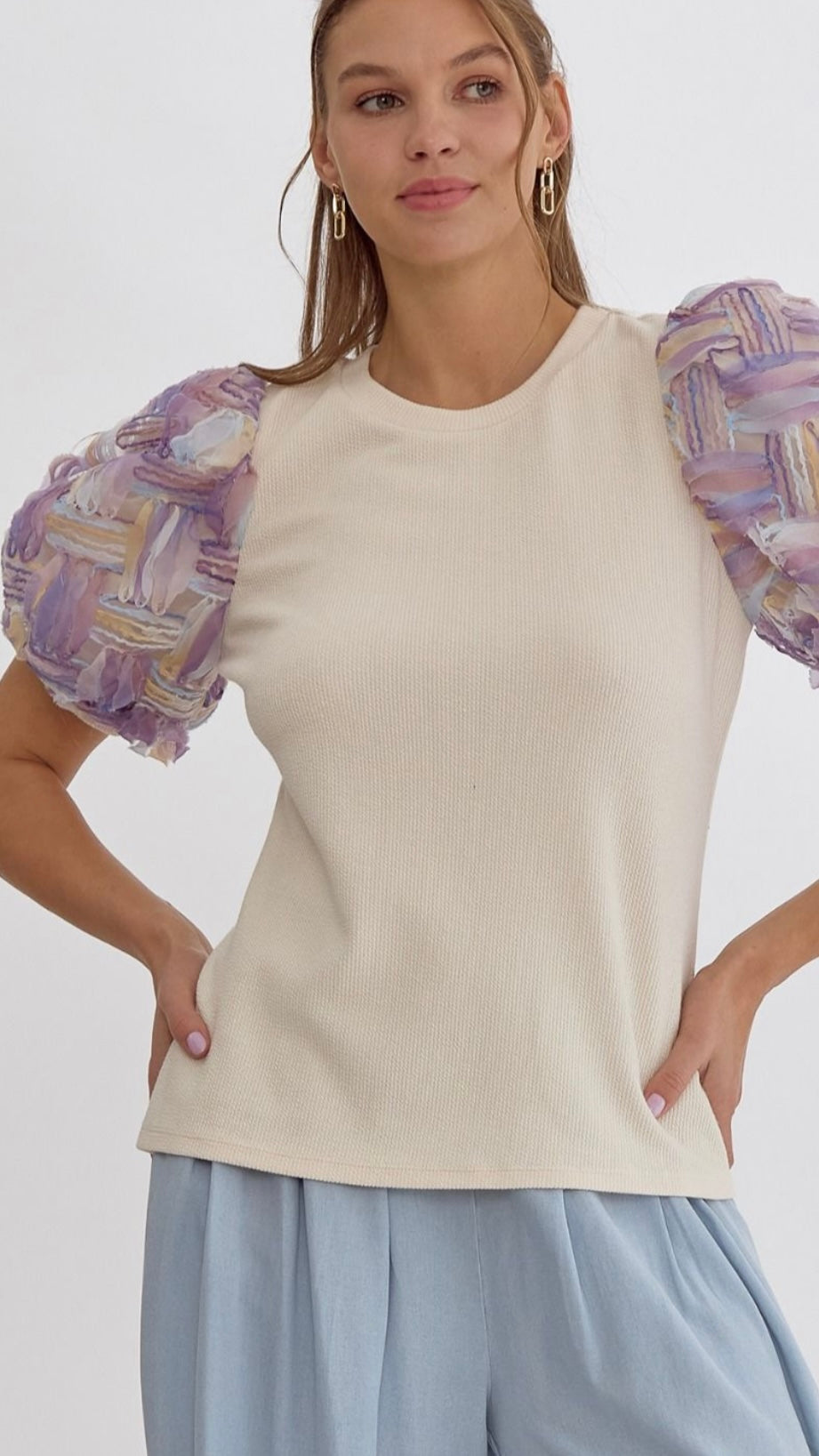 IN THE DETAILS PUFF SLEEVE TOP