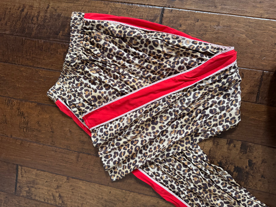 Leopard Pinstripe Drawstring Pants SALE