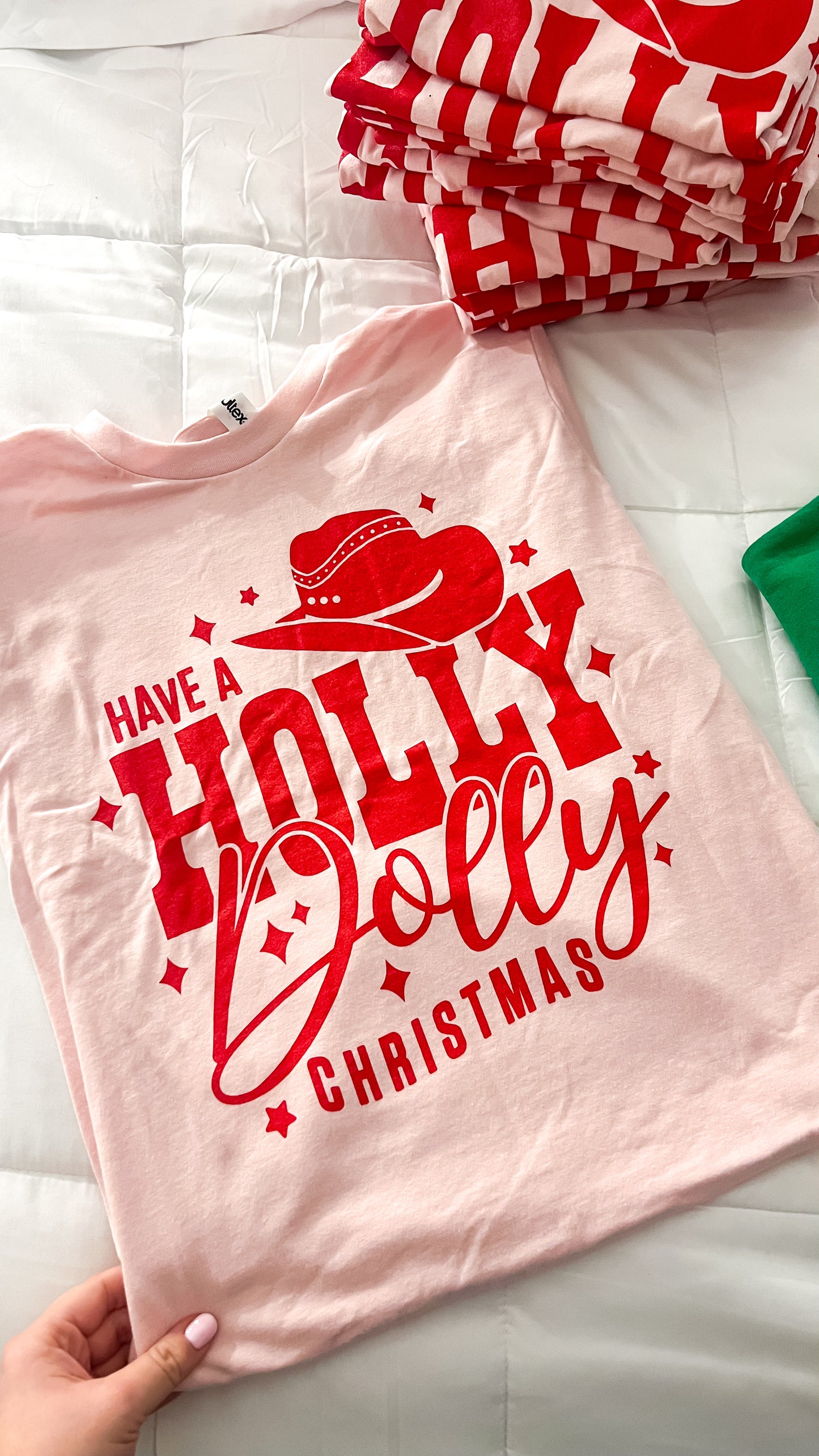 HOLLY DOLLY CHRISTMAS TEE - SALE!
