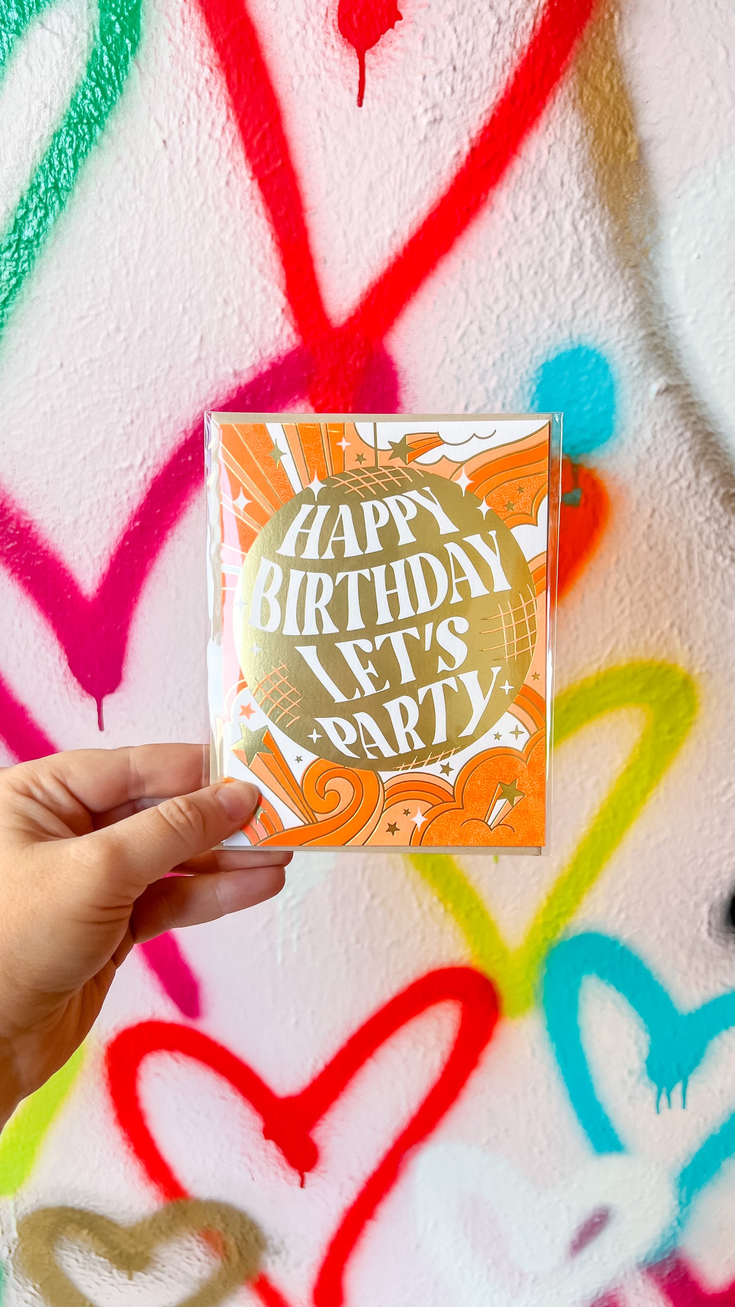 DISCO PARTY BIRTHDAY GREETING CARD