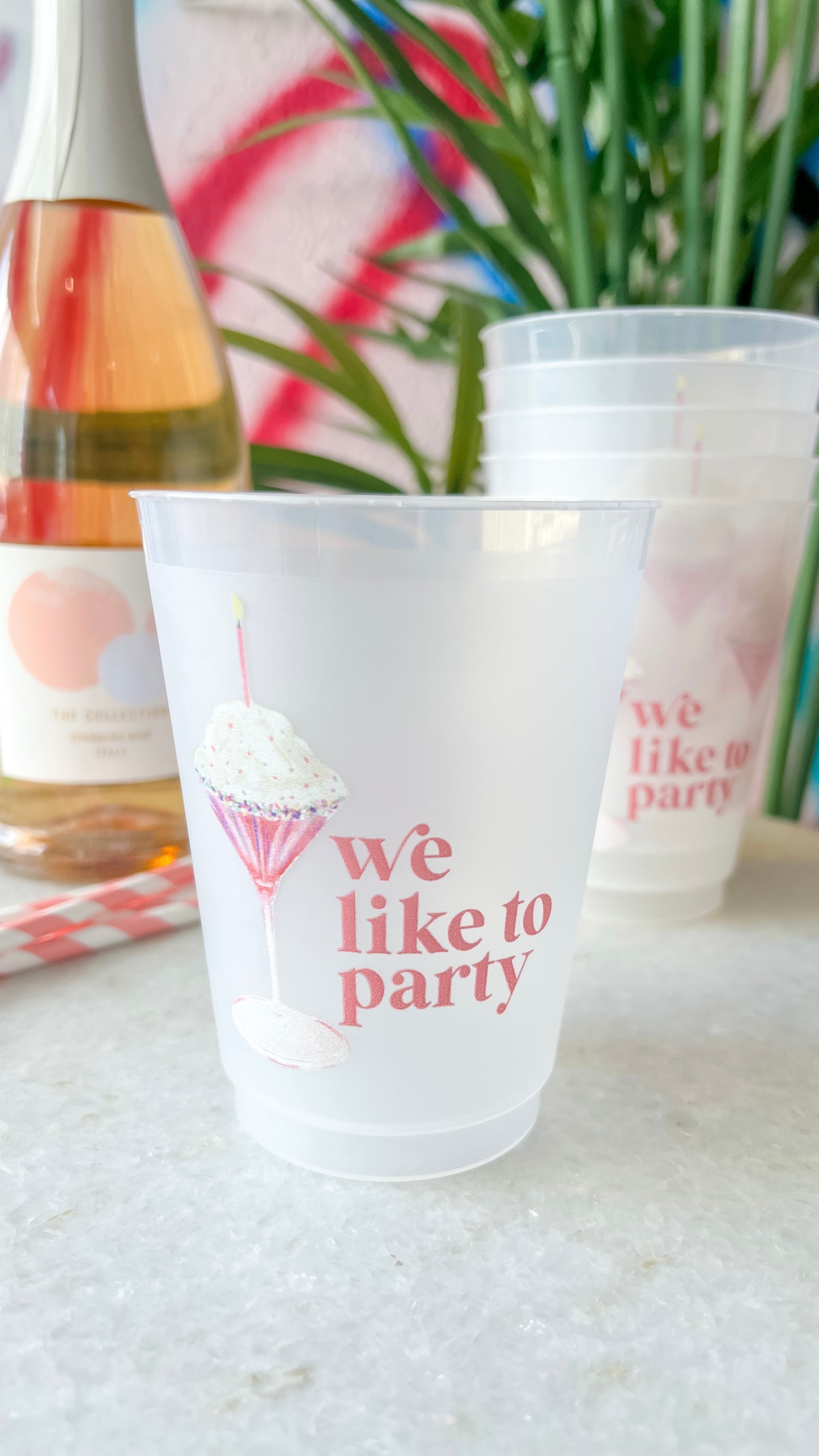 WE LIKE TO PARTY ROADIE CUPS- SET OF 6!